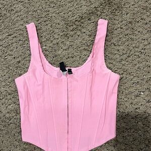 Pink Corset Women's Top